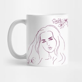 Women in flower Mug